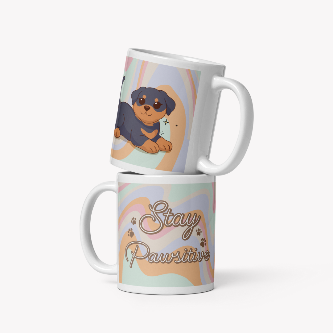 Caneca Rottweiler - Creations by Mimi