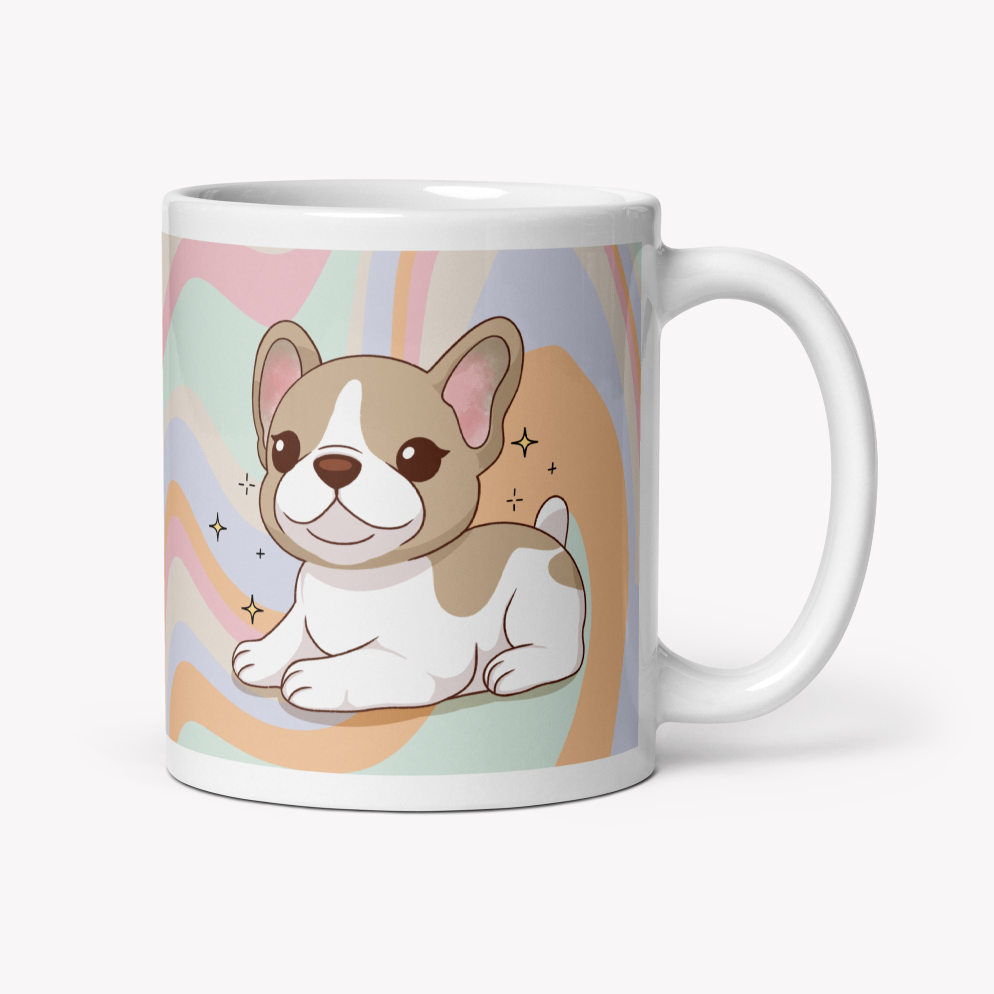 Caneca Buldogue Francês - Creations by Mimi
