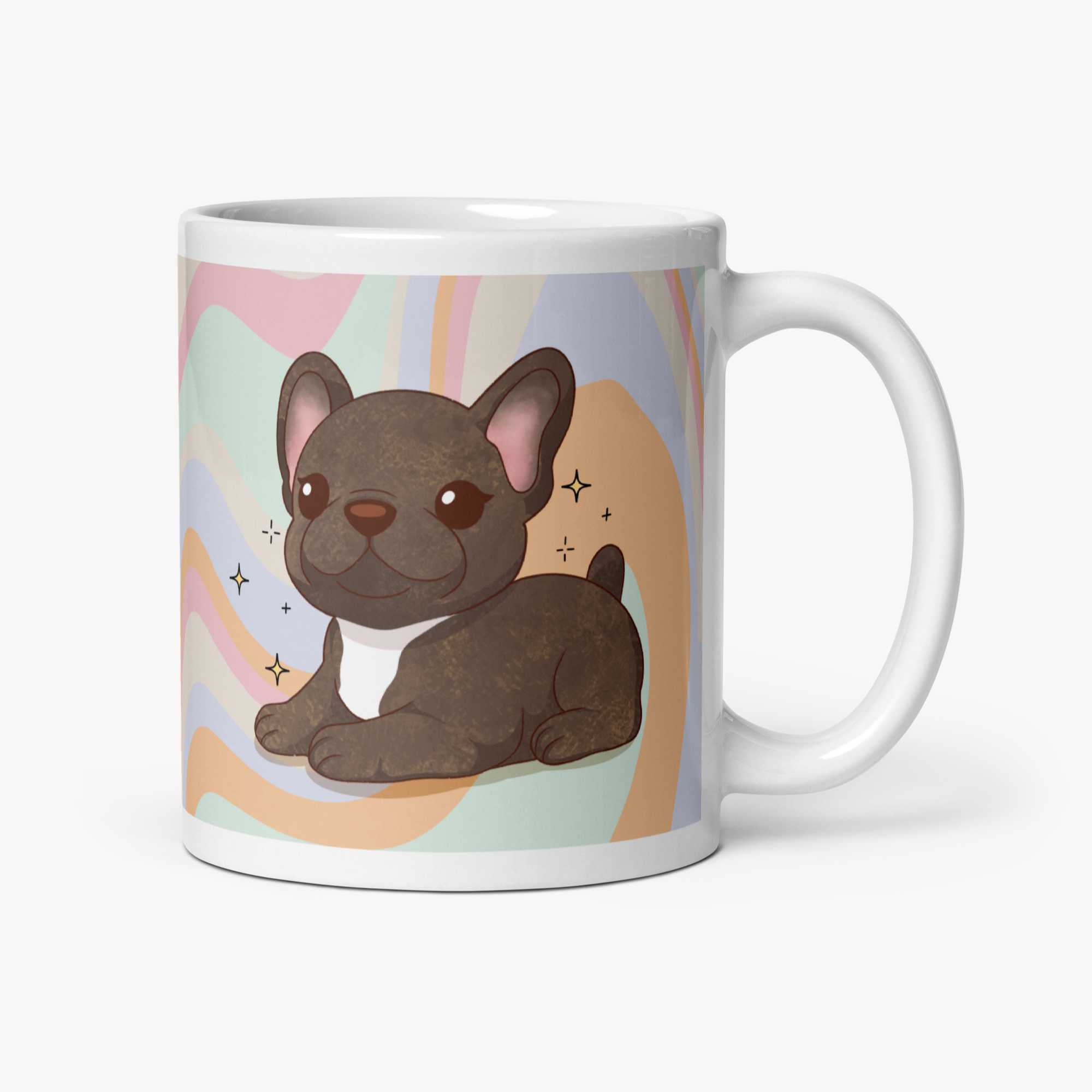 Caneca Buldogue Francês - Creations by Mimi