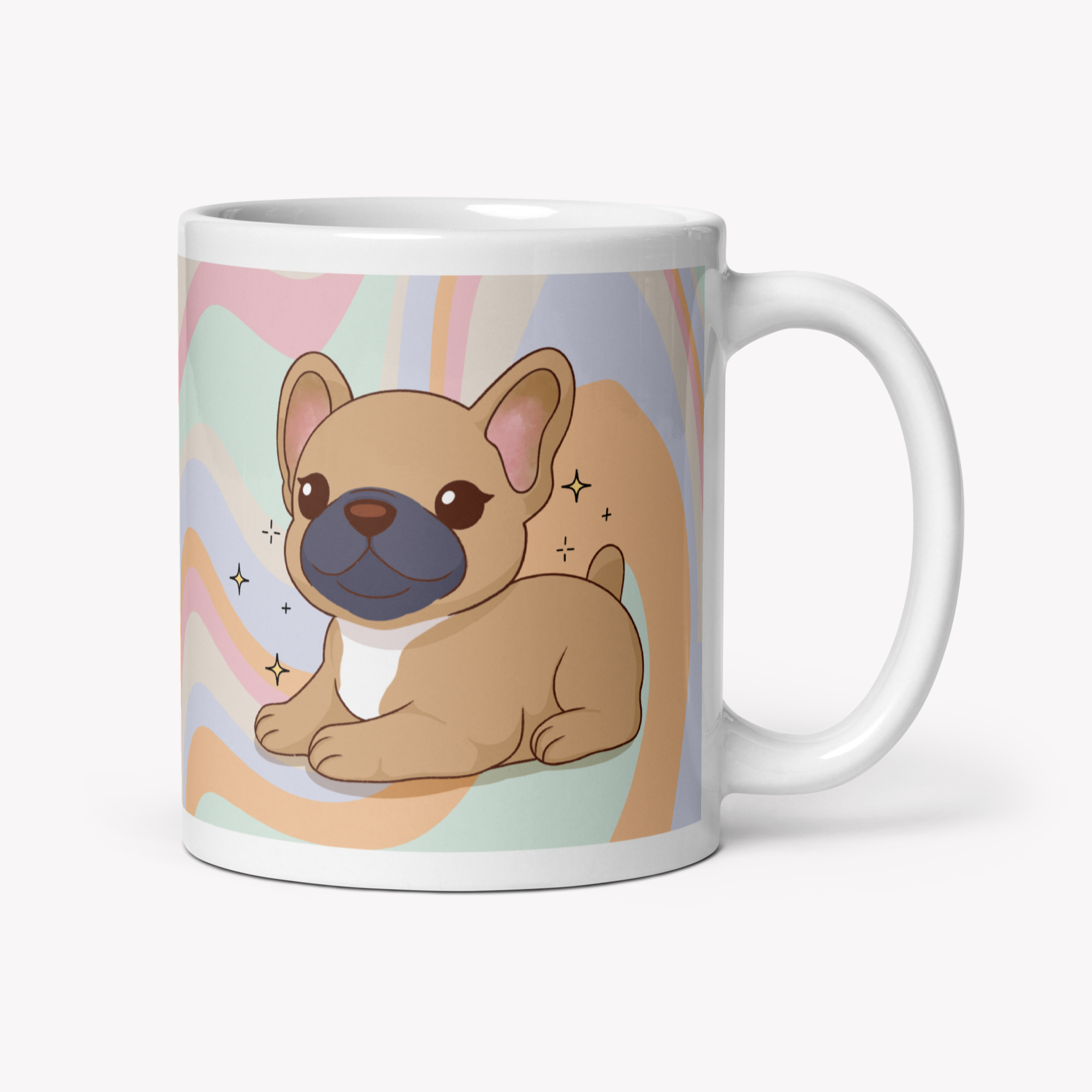 Caneca Buldogue Francês - Creations by Mimi