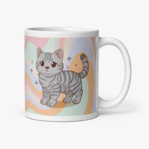 Caneca gato às riscas - Creations by Mimi